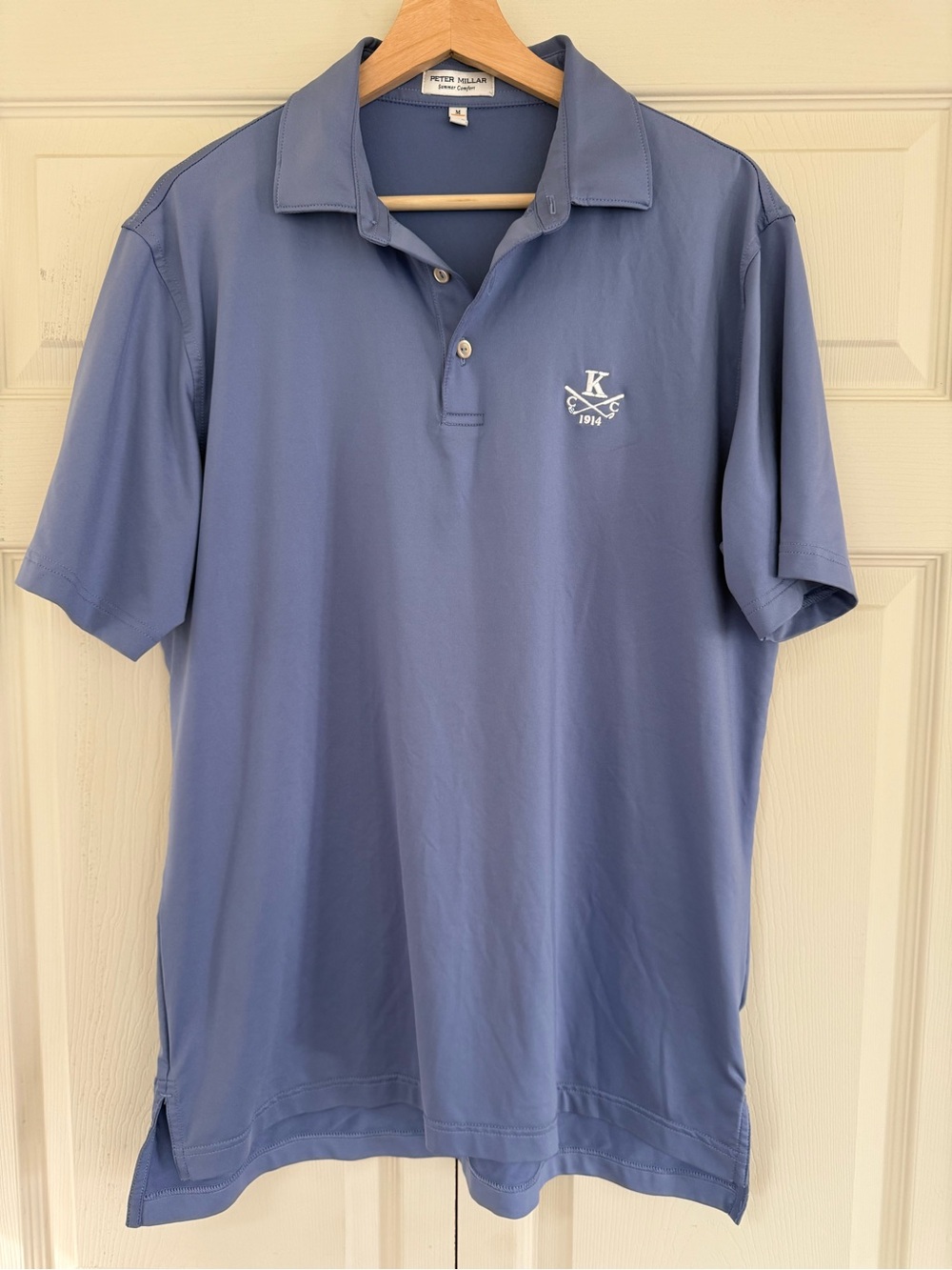 Peter Millar Men’s Slate Blue Polo with K Crest